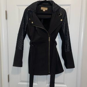 Michael Kors rain jacket w fur lining